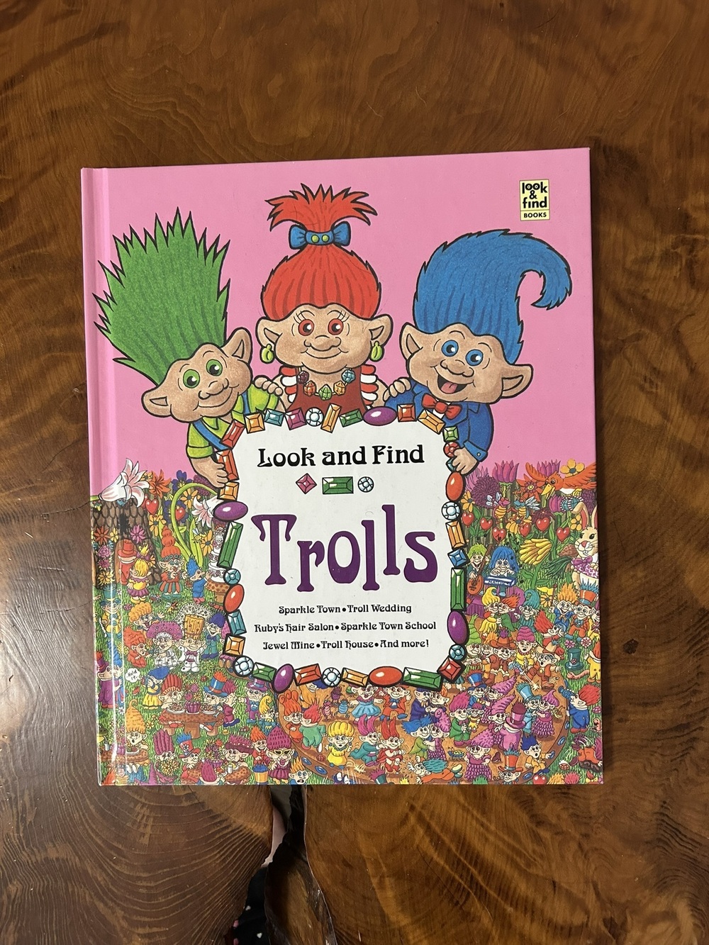 Vintage 1992 Look and Find Trolls Hardcover Book